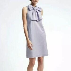BANANA REPUBLIC STRIPE BOW NECK DRESS SIZE 4P